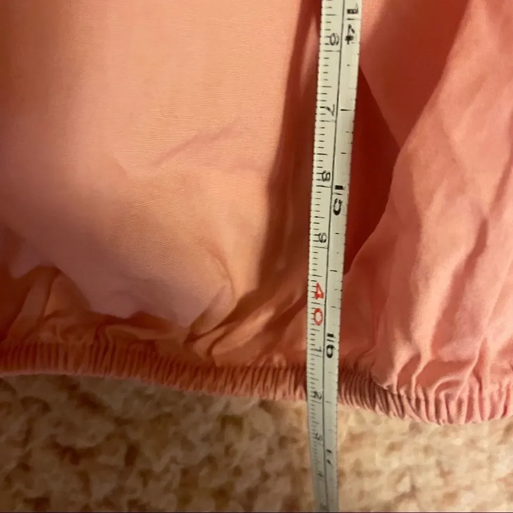 Madewell Peasant Top Boho Blouse. Puff sleeve. Maeve pink color small